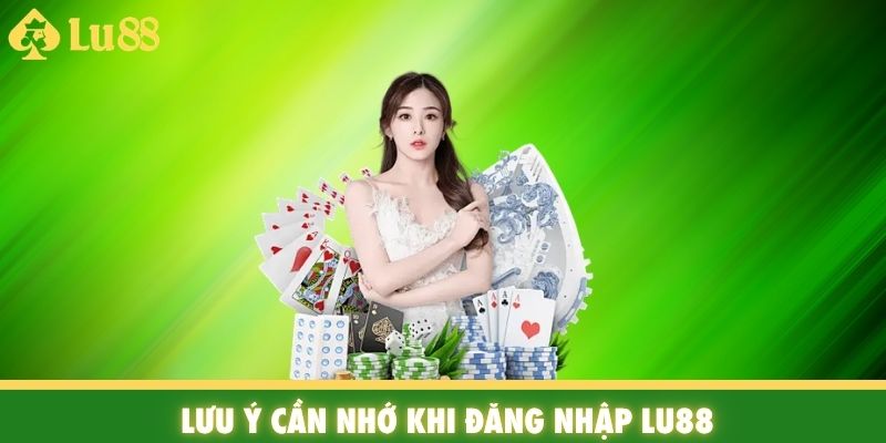 Lưu ý cần nhớ khi đăng nhập Lu88